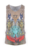 Men’s Egyptian Hieroglyphic Print Muscle Tank – Eye of Horus