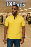 Yellow Classic Polo Shirt for Men – Casual Short Sleeve Cotton Polo Top