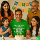 Only the Best Grandpas Get Promoted to Great Grandpa T-Shirt