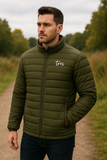 Men’s Tres Padded Jacket in Olive – Lightweight Insulated Puffer