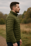Men’s Tres Padded Jacket in Olive – Lightweight Insulated Puffer