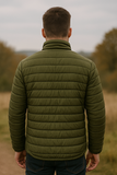 Men’s Tres Padded Jacket in Olive – Lightweight Insulated Puffer