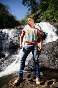 Men’s Egyptian Hieroglyphic Print Muscle Tank – Eye of Horus