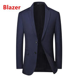 Men's Solid Color Business Suit 2025 High Quality Fashion Banquet