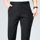 Summer Autumn Thin Trousers Men Formal Dress Suit Pants Work Pants