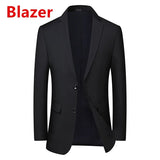 Men's Solid Color Business Suit 2025 High Quality Fashion Banquet