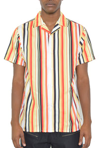 Latitude Striped Button Up WS7402