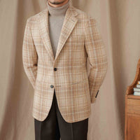 WoolRetro™ – Men’s Plaid Wool Blazer