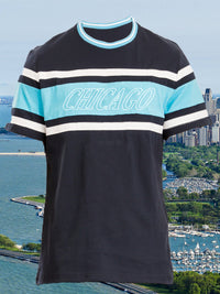 Mens CHICAGO Print Cotton Tshirt