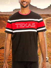 Mens TEXAS Print Cotton Tshirt