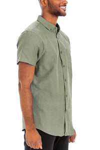 SIGNATURE SHORT SLEEVE BUTTON DOWN SHIRT M3514