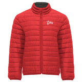 Tres Padded Men’s Jacket – Red Lightweight Quilted Puffer Winter Coat