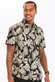 Hawaiian Print Button Down Shirt