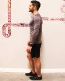 Men's Drawstring Shorts With Border Tights & Pocket