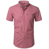 Mens Plaid Cotton Casual Slim Fit Long Sleeve Button Down Dress Shirts 2022 Fashion Men Work Business Brand Shirt Chemise Homme