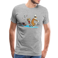 Calvin and Hobbes Dancing With Record Player T-Shirt
