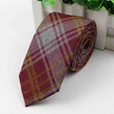 Fashion Men's Colourful Tie Cotton Formal Ties Necktie Narrow Slim Skinny Cravate Narrow Thick Neckties