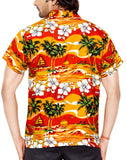 CLUB CUBANA Men's Slim Fit Classic Short Sleeve Casual Floral Hawaiian Shirt
