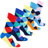 Men's Pastel Argyle Sock Set