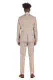 Men's 2pc Slim Fit Checker Pattern Suit