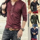 V-Neck Long Sleeve Shirt